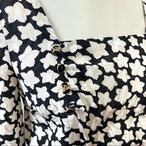 Anthropologie Leifsdottir Silk Vintage Inspired Floral Star Dress - Picture 5 of 8